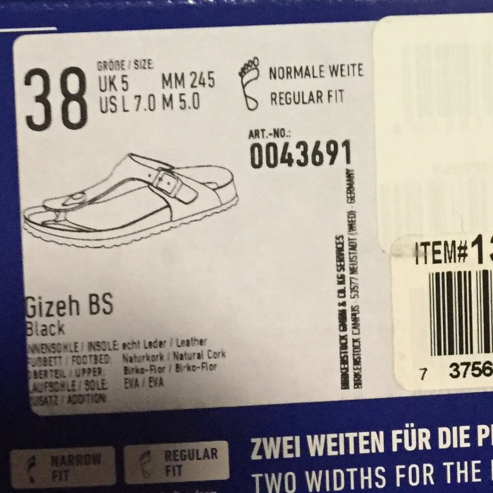 Birkenstock Gizeh BS Sandal - Black - Picture 8 of 10